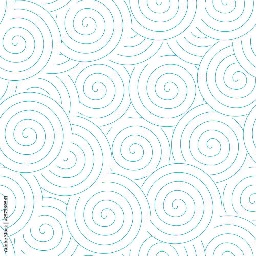 Poster Abstract geometric pattern with swirls . Spiral shapes background. EPS 10 stock vector.