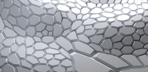 Abstract light grey surface for background, 3d render /rendering