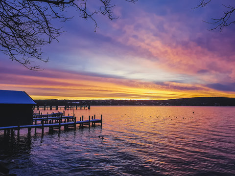 Sunrise Over Lake