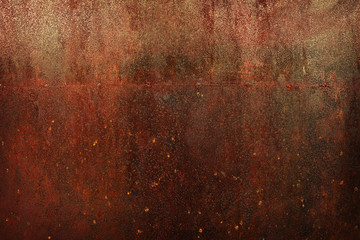 Rusty metal cooper texture background. - obrazy, fototapety, plakaty
