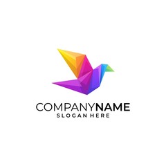 Bird Colorful Conception illustration Design vector template