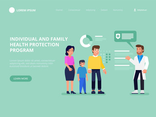 Individual and family health protection program. Family insurance