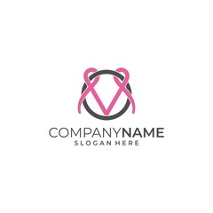 Letter V illustration Design vector template