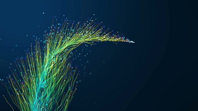 Abstract fiber optics background.