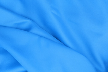 Blue fabric texture for background and design art work, beautiful pattern of silk or linen.