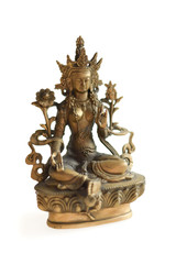 Copper Tara on a white background