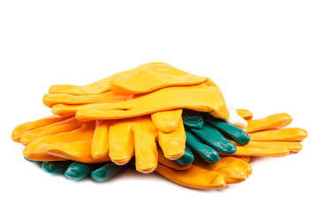 Work gloves isolated on a white background.