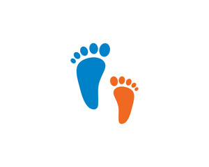 Naklejka na ściany i meble foot logo template vector icon design 