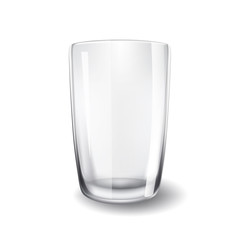 Empty glass isolated