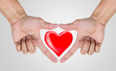 Fototapeta premium hands holding heart