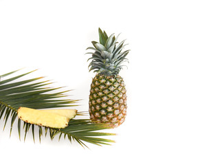 pineapple on a white background