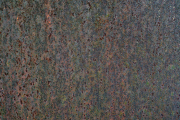 rusty metal surface with corrosion traces for texture or background