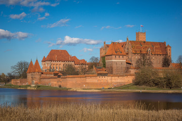 Fototapeta na wymiar Teutonic castle in Malbork, Pomorskie, Poland