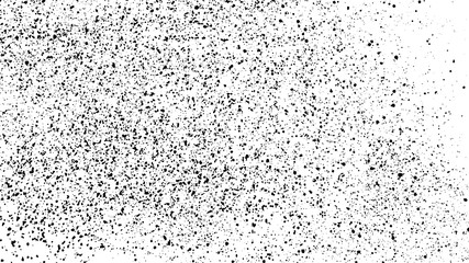 Black Grainy Texture Isolated On White Background. Dust Overlay. Dark Noise Granules. Digitally Generated Image. Vector Design Elements, Illustration, Eps 10.