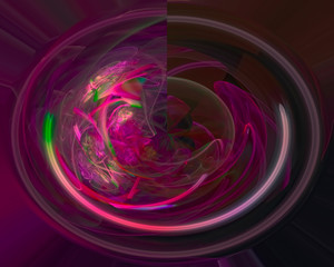 abstract digital fractal, fantasy design render,