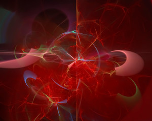 abstract digital fractal, fantasy design render,