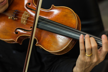 Violinist's practice 