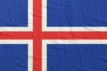 Iceland flag waving