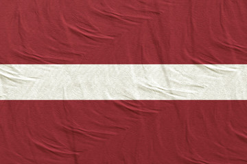 Latvia flag waving