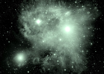 galaxy in a free space