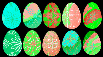 Easter eggs vector eps10