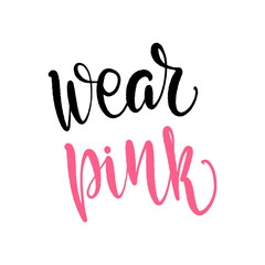 lettering wear pink