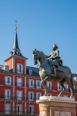 Fototapeta na wymiar piazza Mayor, Madrid, Spagna