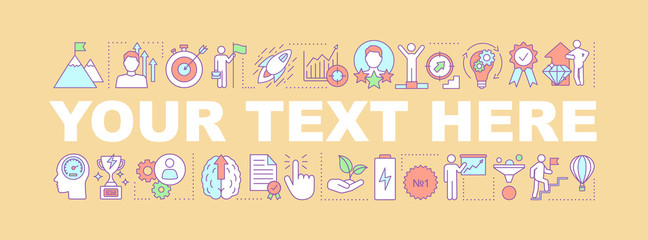 Career development word concepts banner