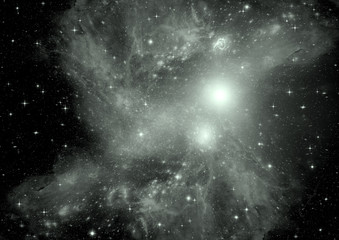 galaxy in a free space