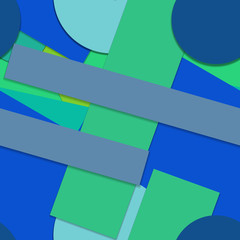 Flat material design - Creative vector trend seamless