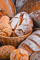 Composition with assorted bakery products