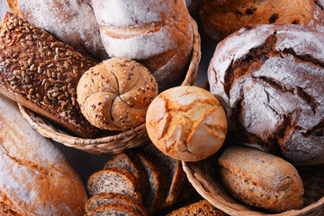 Composition with assorted bakery products