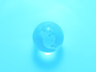 水と地球（クリスタル）アメリカ、南米