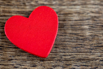 Love Concept , Wooden Heart 