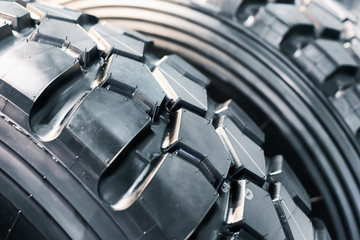 Automotive wheel tread close up. Car wheel.