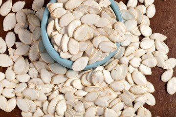 a pumpkin seed in a Cup