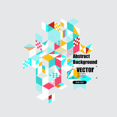 Abstract colorful geometric background
