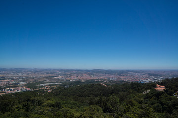 Fototapeta premium far view from da pena castle