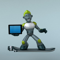 Green Robot - 3D Illustration