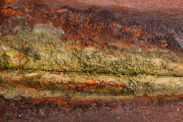 rusty iron background with stains