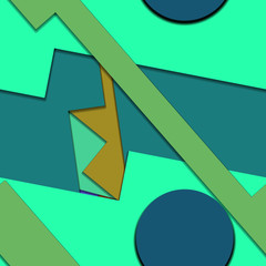Flat material design - Creative vector trend seamless