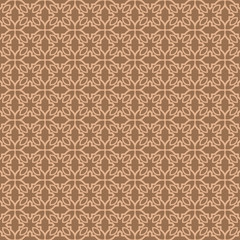 Abstract Classic Geometric Pattern Paper For Background, Print paper. Vector Illustration. Dark beige color