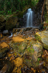 Ton Sai waterfall in Phuket, Thailand.Ton Sai waterfall is the refreshing place in Phuket, Thailand.