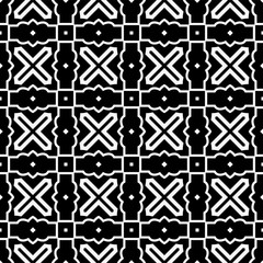 Seamless Pattern With Geometric, Triangle, Zig Zag. Vector Background, Texture. For Design Invitation, Interior Wallpaper, Cover Card, Technologic Design. Black white color