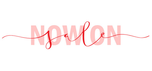 SALE NOW ON brush calligraphy banner