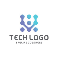 Modern Logo Technology for Business, Creative Technology Symbols for Companies, Logotypes of Digital Concepts and Circles, Connections and Networks Icons, Energy and Molecule Vector, Tech Logo Design.