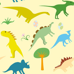 dinosaurs seamless pattern