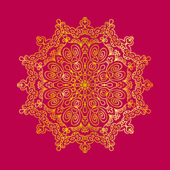 Mandala doodle vector illustration