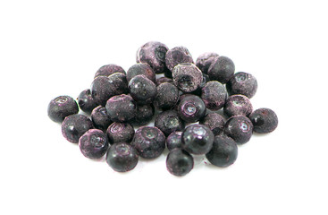 Fresh blueberry on the white background