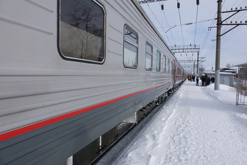 Russia; the sleeping train from St. Petersburg to Murmansk